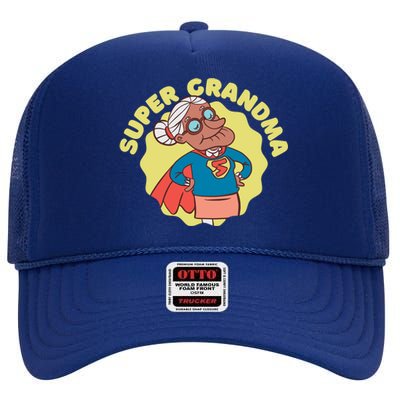 Super Grandma High Crown Mesh Back Trucker Hat