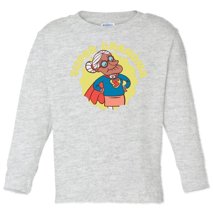 Super Grandma Toddler Long Sleeve Shirt