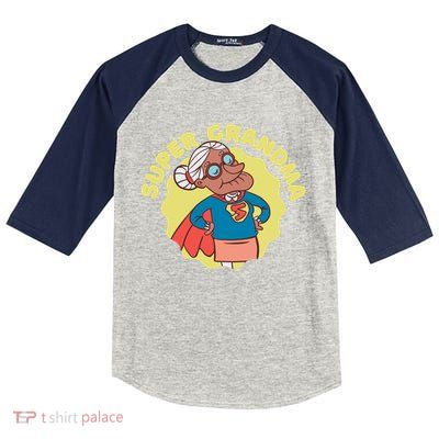 Super Grandma Kids Colorblock Raglan Jersey