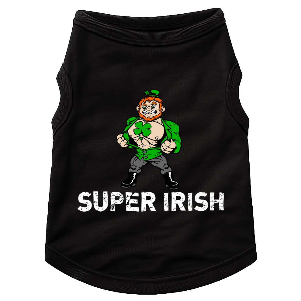Super Irish Cloverleaf St. Patrick's Day Doggie Tank