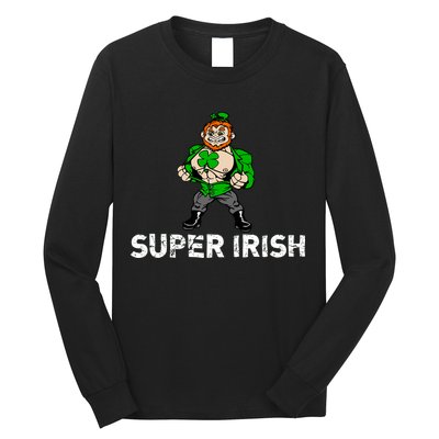 Super Irish Cloverleaf St. Patrick's Day Long Sleeve Shirt