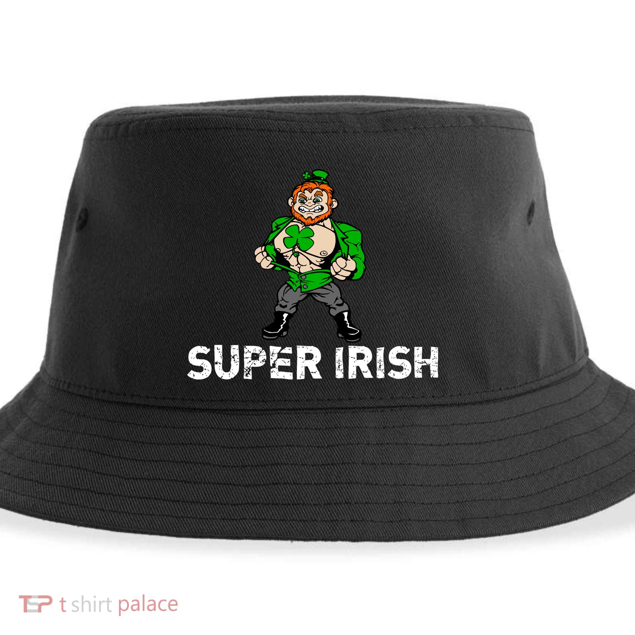 Super Irish Cloverleaf St. Patrick's Day Sustainable Bucket Hat