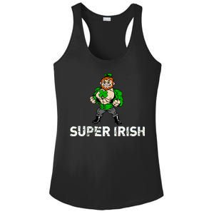 Super Irish Cloverleaf St. Patrick's Day Ladies PosiCharge Competitor Racerback Tank