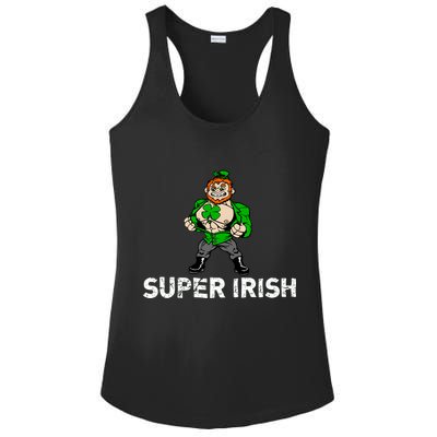 Super Irish Cloverleaf St. Patrick's Day Ladies PosiCharge Competitor Racerback Tank