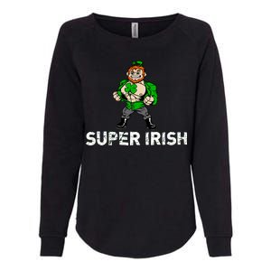 Super Irish Cloverleaf St. Patrick's Day Womens California Wash Sweatshirt