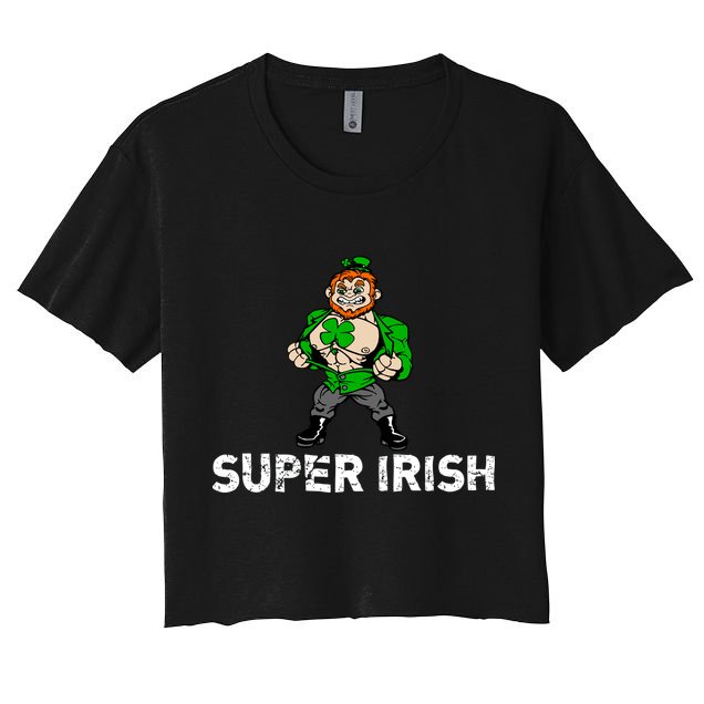 Super Irish Cloverleaf St. Patrick's Day Crop Top