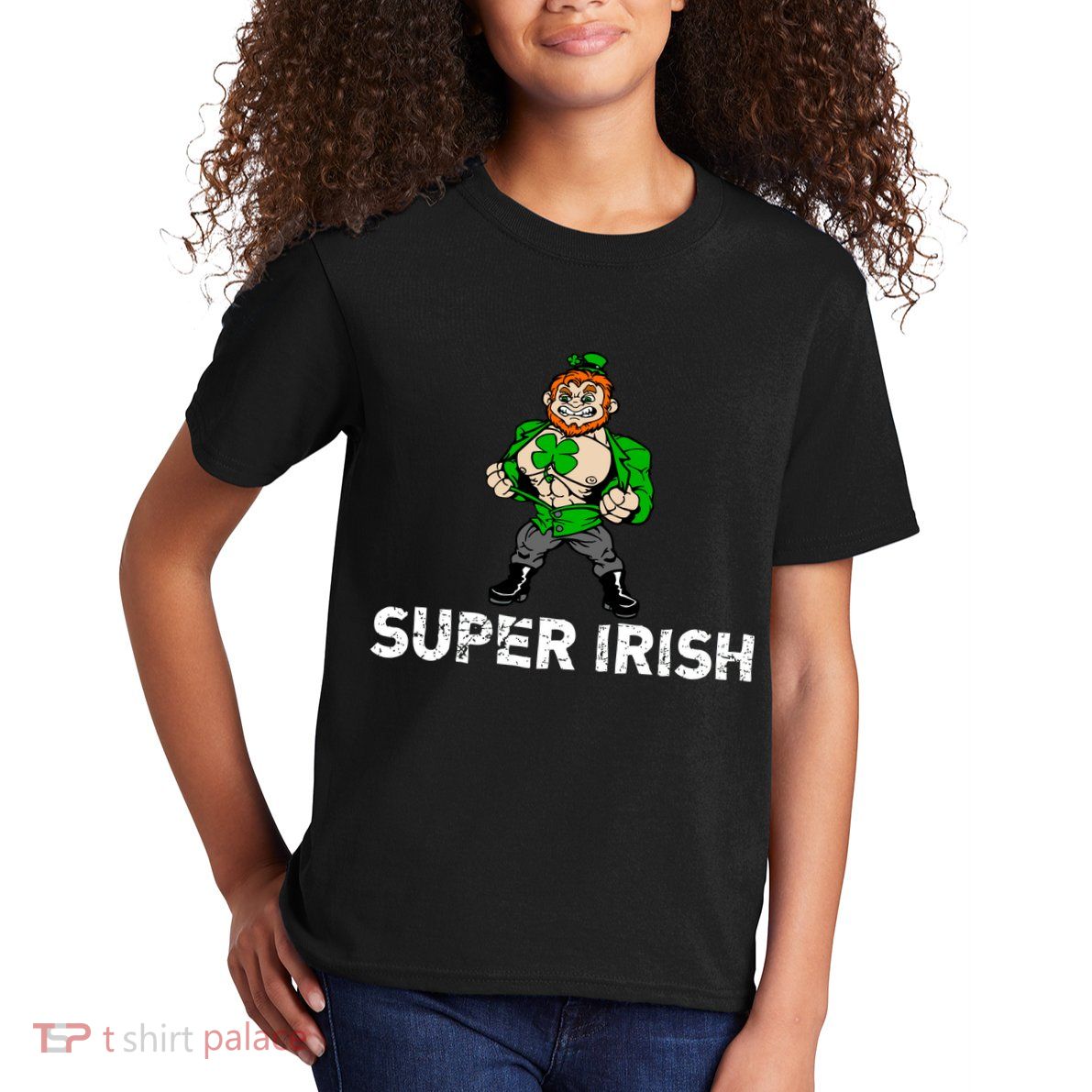 Super Irish Cloverleaf St. Patrick's Day Kids T-Shirt