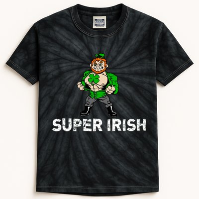 Super Irish Cloverleaf St. Patrick's Day Kids Tie-Dye T-Shirt