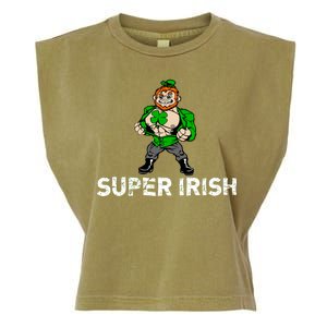 Super Irish Cloverleaf St. Patrick's Day Garment-Dyed Women's Muscle Tee