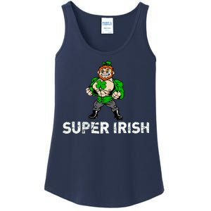 Super Irish Cloverleaf St. Patrick's Day Ladies Essential Tank