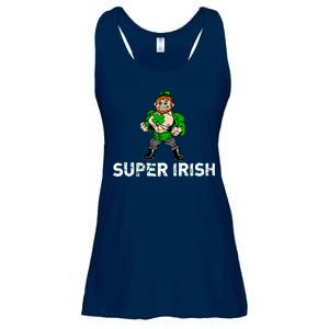 Super Irish Cloverleaf St. Patrick's Day Ladies Essential Flowy Tank