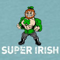Super Irish Cloverleaf St. Patrick's Day Sueded Cloud Jersey T-Shirt