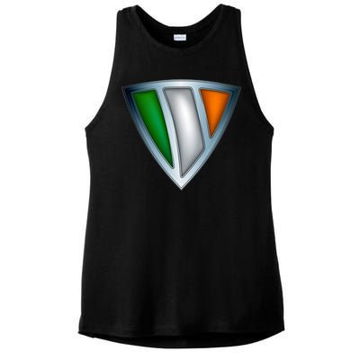 Super Irish Ireland Steel Shield Ladies PosiCharge Tri-Blend Wicking Tank