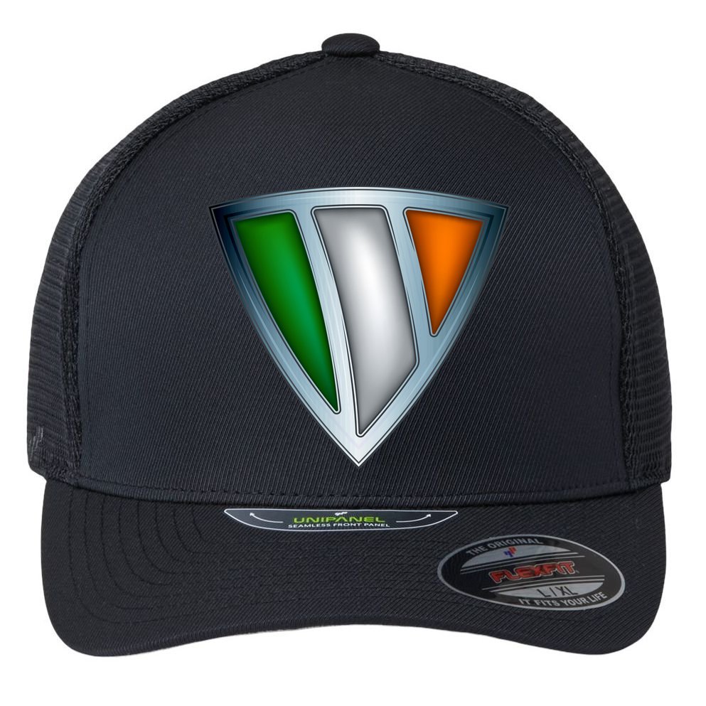 Super Irish Ireland Steel Shield Flexfit Unipanel Trucker Cap