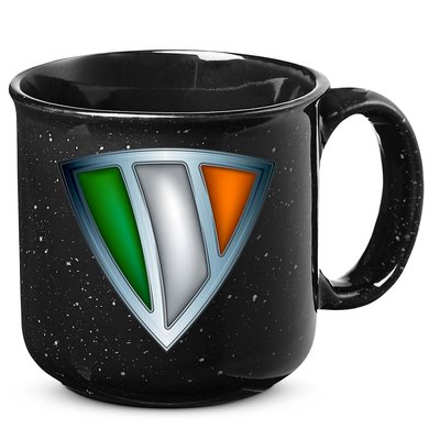 Super Irish Ireland Steel Shield 15oz Campfire Ceramic Mug