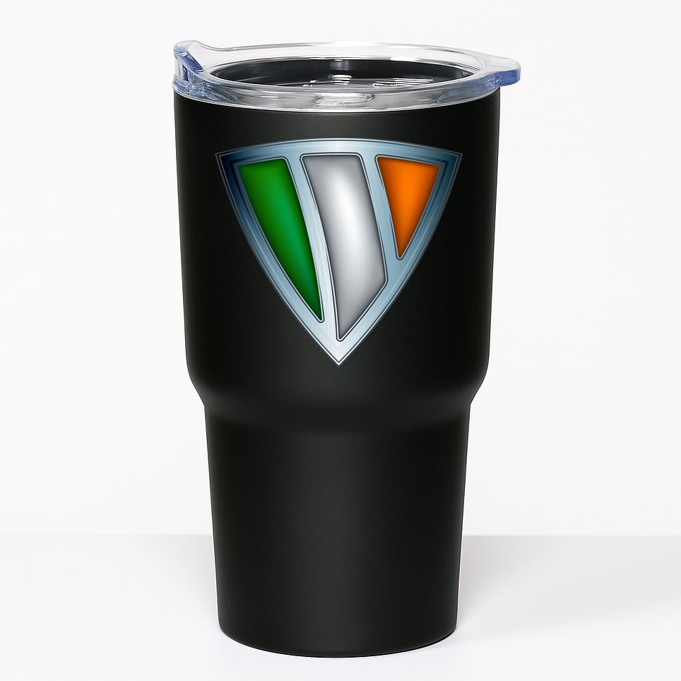 Super Irish Ireland Steel Shield Tumbler