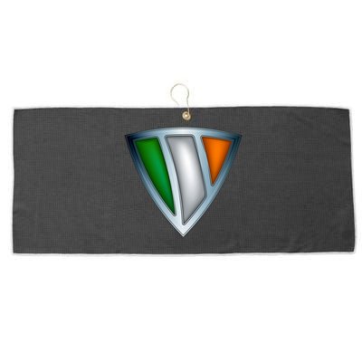 Super Irish Ireland Steel Shield Large Microfiber Waffle Golf Towel