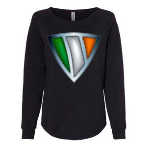 Super Irish Ireland Steel Shield Womens California Wash Sweatshirt