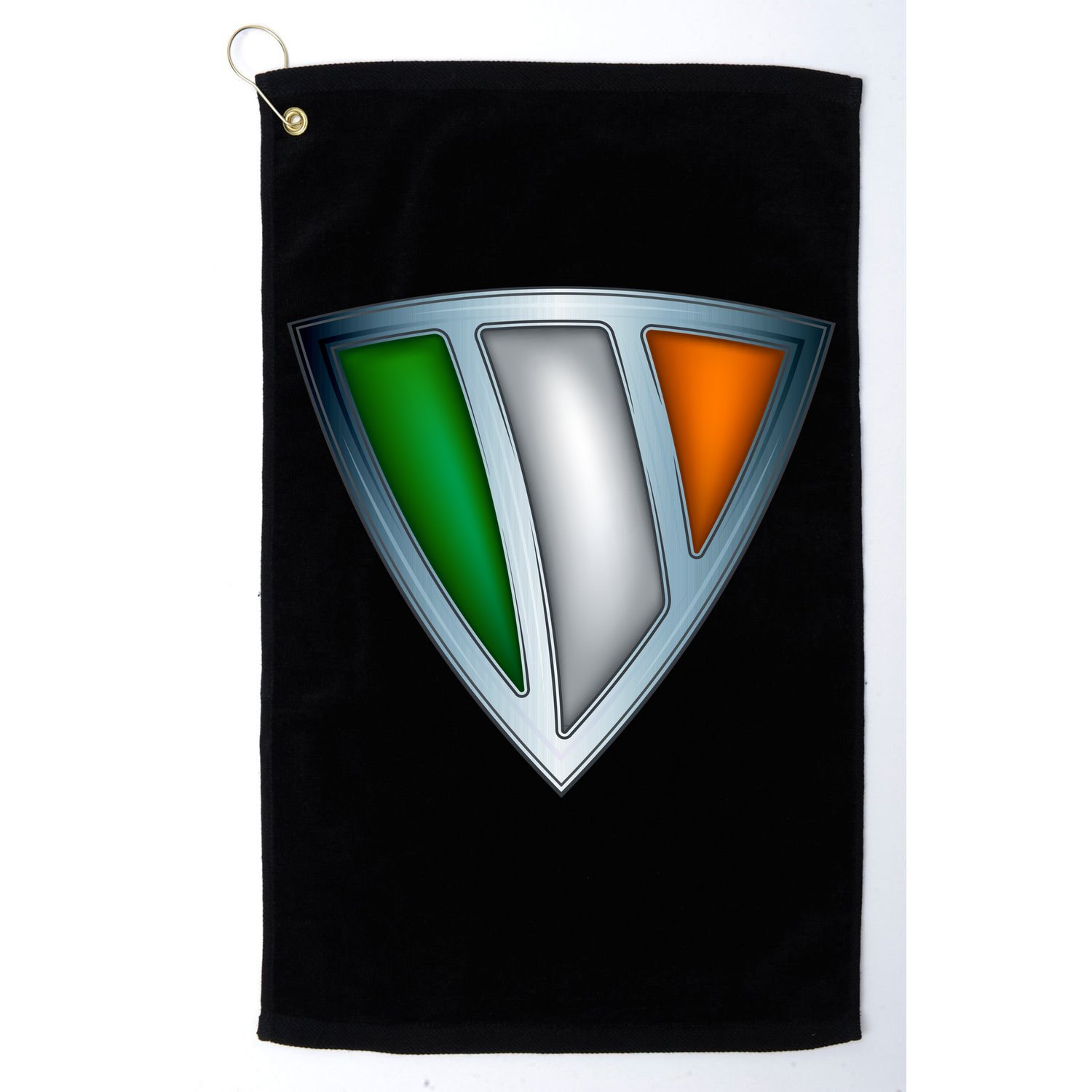 Super Irish Ireland Steel Shield Golf Towel