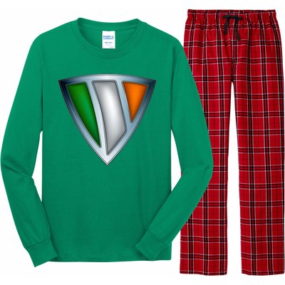 Super Irish Ireland Steel Shield Long Sleeve Pajama Set