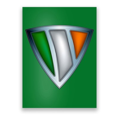 Super Irish Ireland Steel Shield Poster