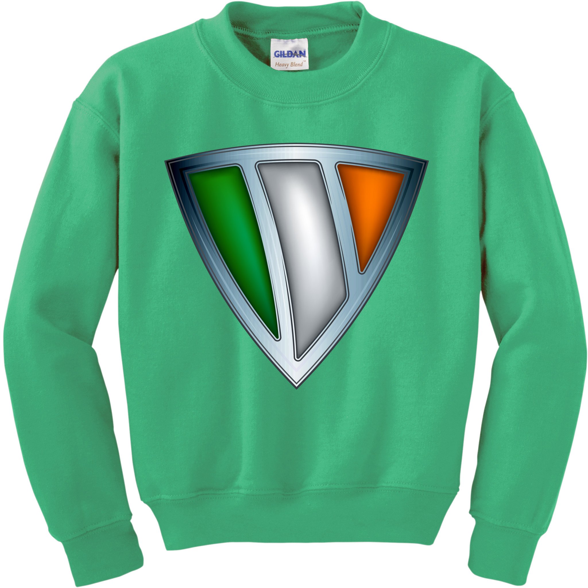 Super Irish Ireland Steel Shield Kids Sweatshirt