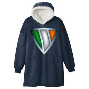 Super Irish Ireland Steel Shield Hooded Wearable Blanket