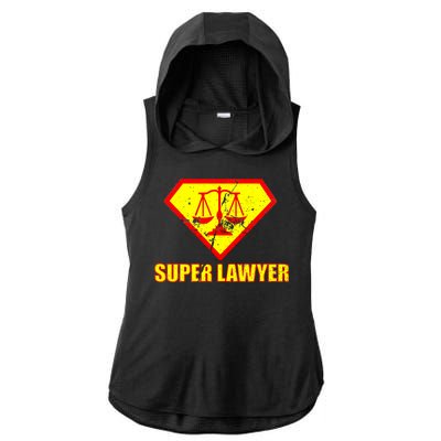 Super Lawyer Ladies PosiCharge Tri-Blend Wicking Draft Hoodie Tank