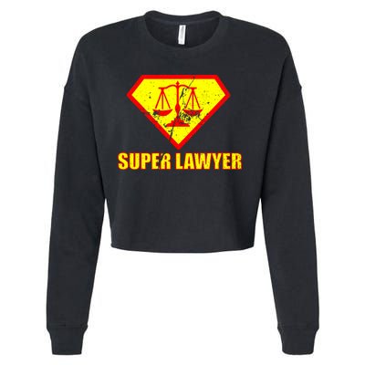 Super Lawyer Cropped Pullover Crew