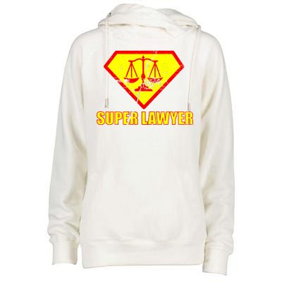 Super Lawyer Womens Funnel Neck Pullover Hood