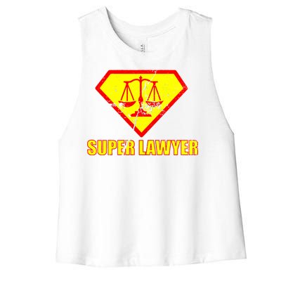 Super Lawyer Women's Racerback Cropped Tank