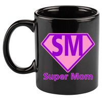 Super Mom 11oz C Handle Ceramic Mug