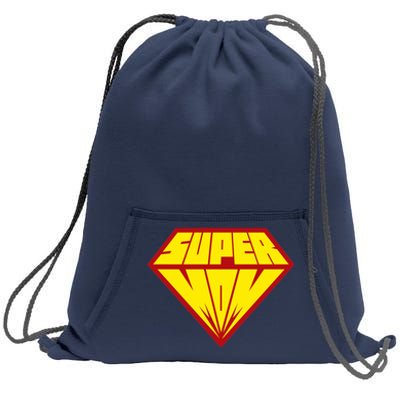 Super Mom Comic Superhero Sweatshirt Cinch Pack Bag