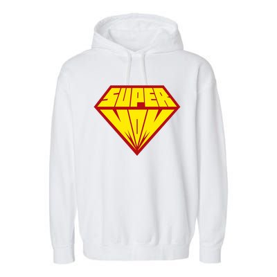 Super Mom Comic Superhero Garment-Dyed Fleece Hoodie