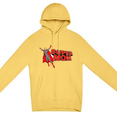 Super Mom Figure Premium Pullover Hoodie