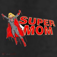 Super Mom Figure 11oz C Handle Ceramic Mug