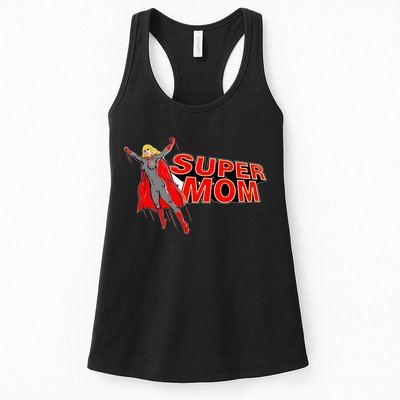 Super Mom Figure Womens Tank Top