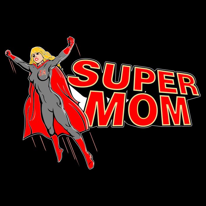 Super Mom Figure Short Acrylic Beanie
