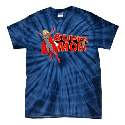 Super Mom Figure Tie-Dye T-Shirt