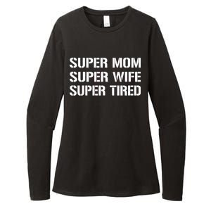 Super Mom Funny Gifts For Mothers Womens CVC Long Sleeve Shirt