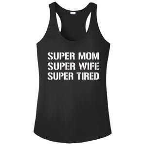 Super Mom Funny Gifts For Mothers Ladies PosiCharge Competitor Racerback Tank