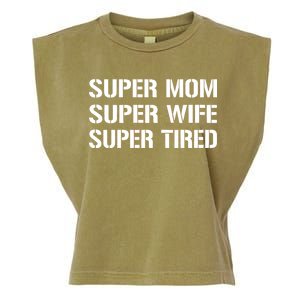 Super Mom Funny Gifts For Mothers Garment-Dyed Women's Muscle Tee