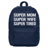 Super Mom Funny Gifts For Mothers 16 in Basic Backpack