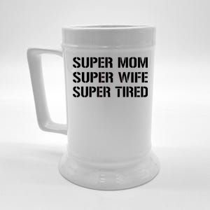 Super Mom Funny Gifts For Mothers Beer Stein