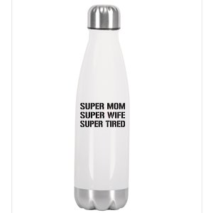 Super Mom Funny Gifts For Mothers Stainless Steel Insulated Water Bottle