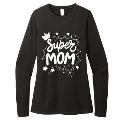 Super Mom Mothers Day Womens CVC Long Sleeve Shirt