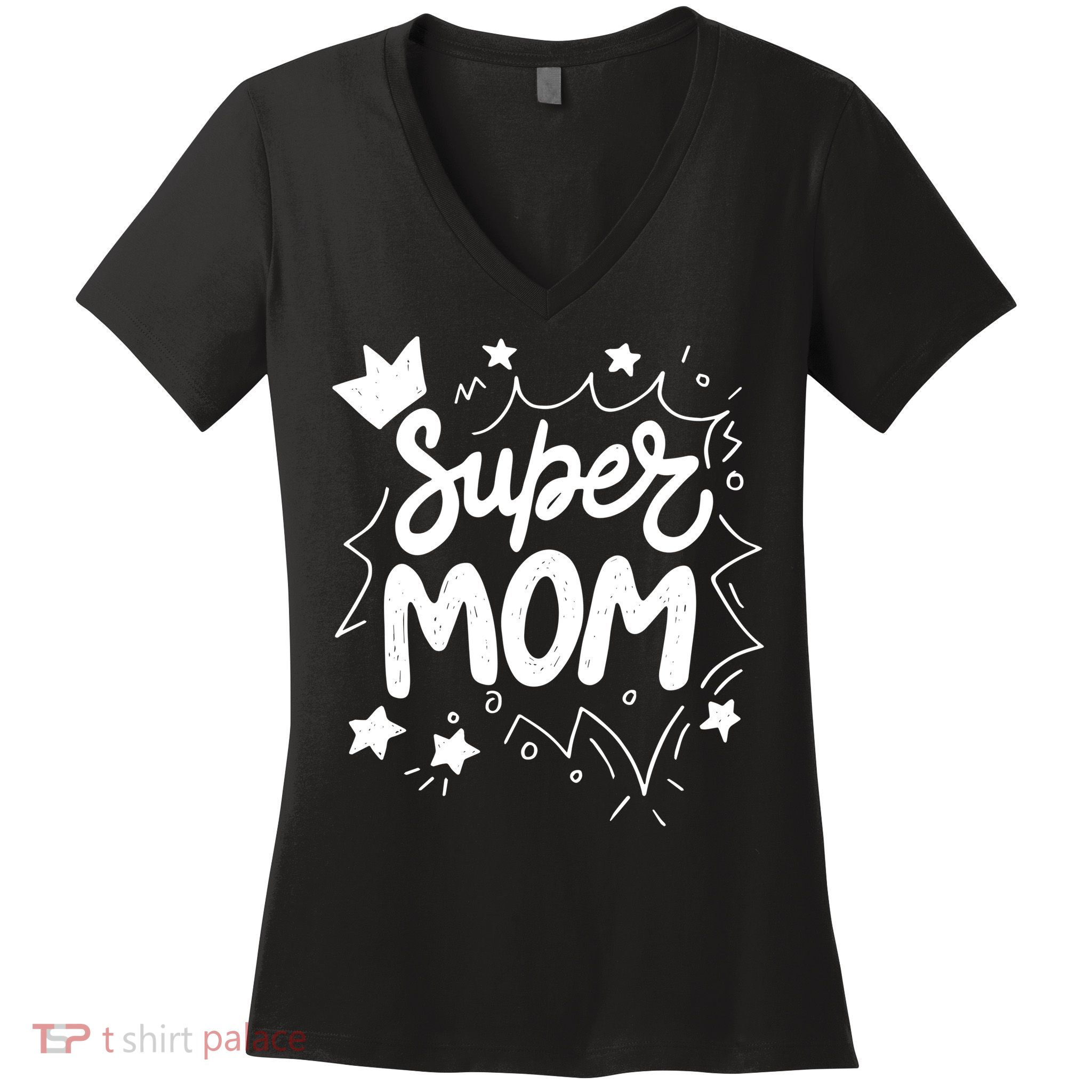 Super Mom Mothers Day Women's V-Neck T-Shirt