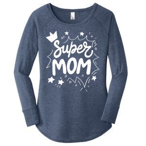 Super Mom Mothers Day Women's Perfect Tri Tunic Long Sleeve Shirt