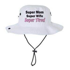 Super Mom Super Wife Super Tired Legacy Cool Fit Booney Bucket Hat