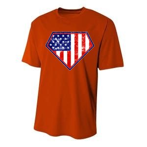 Super Patriot US Flag Performance Sprint T-Shirt